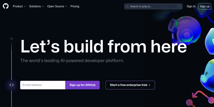 Une capture d'écran du site Web GitHub.