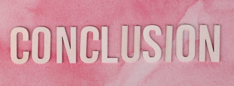 ERP de l'atelier de bout en bout: Conclusion.