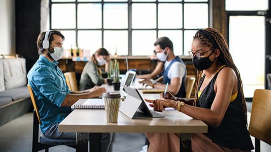 Covid-19-Coronavirus-Social-Disance Office-Business