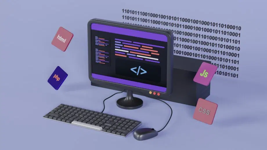 un ordinateur avec un clavier et une souris
